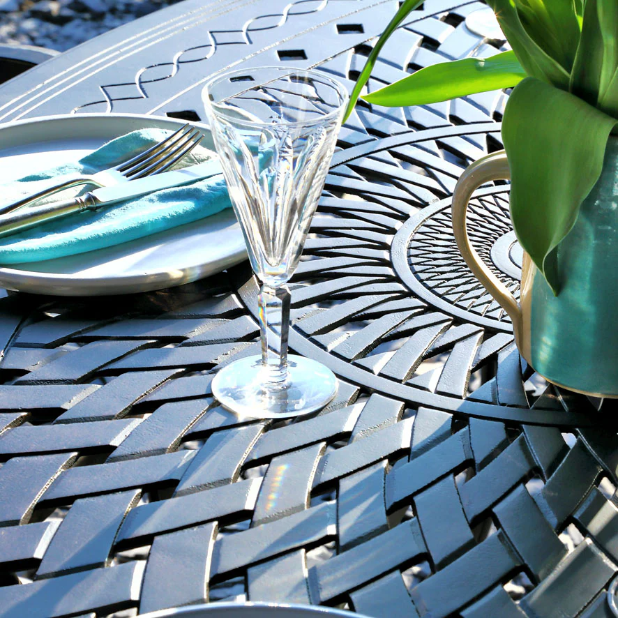 Emily Table 4 Seater Set - Antique Bronze - Image 12