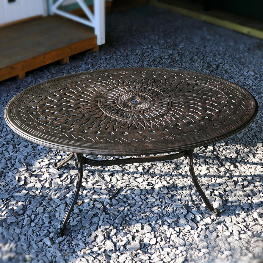 Emily Table 4 Seater Set - Antique Bronze - Image 13