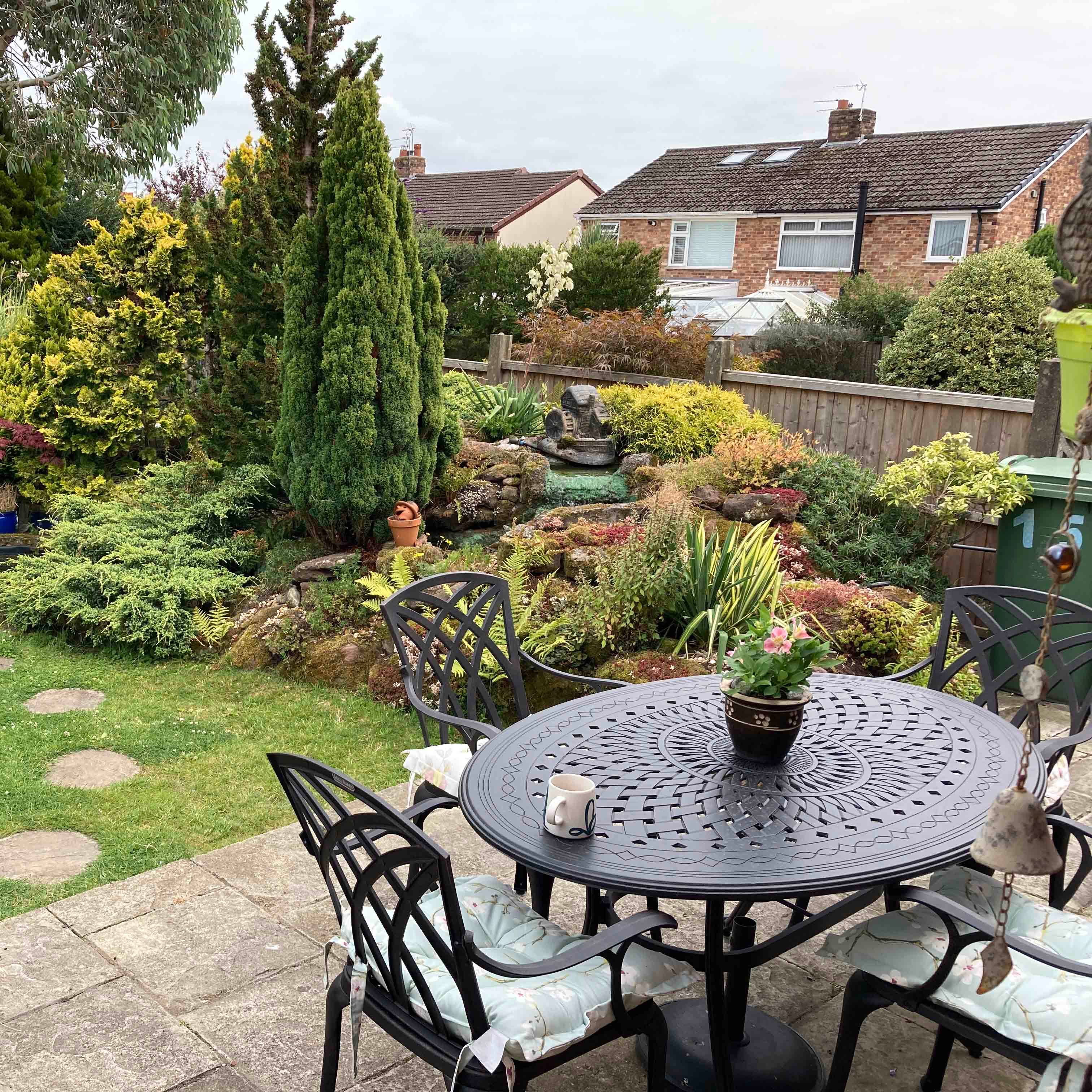 Emily Table 4 Seater Set - Antique Bronze - Image 5