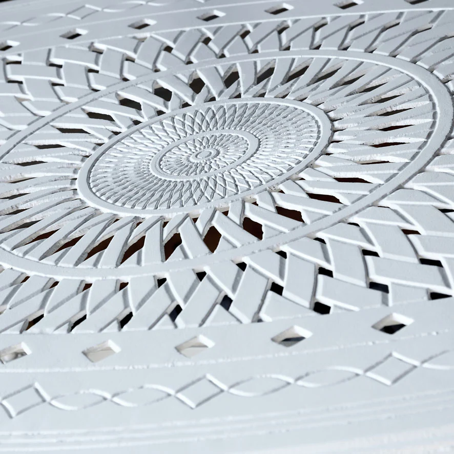 Emily Table 4 Seater Set - White - Image 11