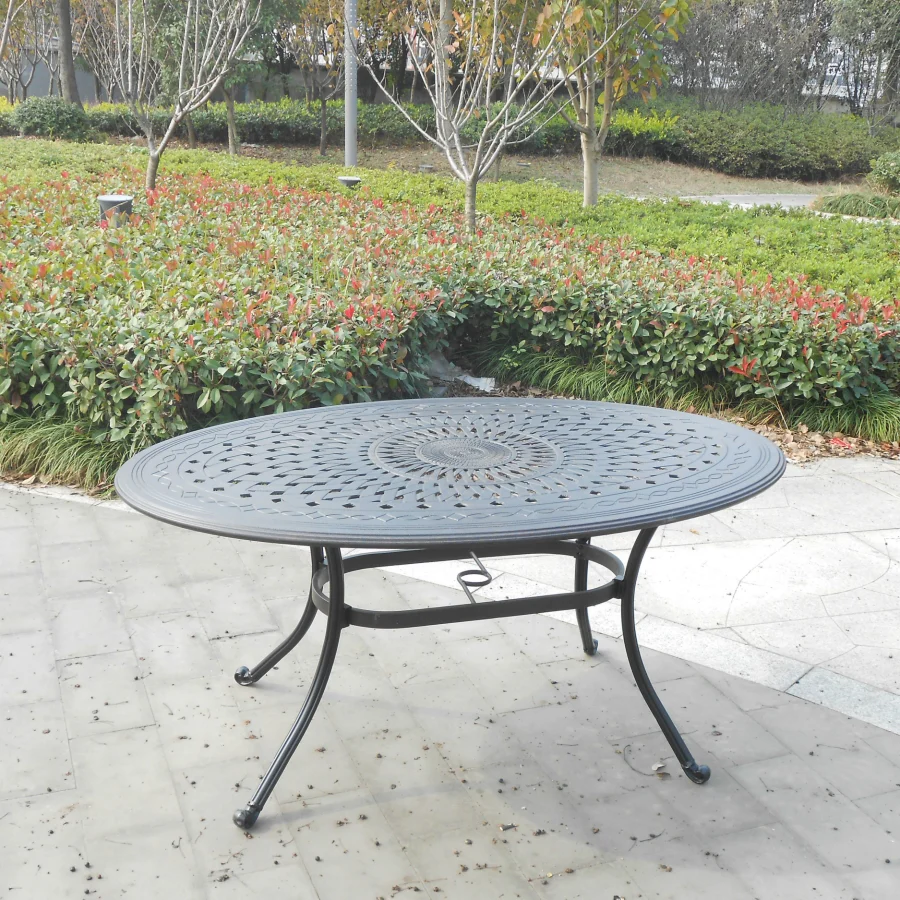 Emily Table 6 Seater Set - Antique Bronze - Image 8