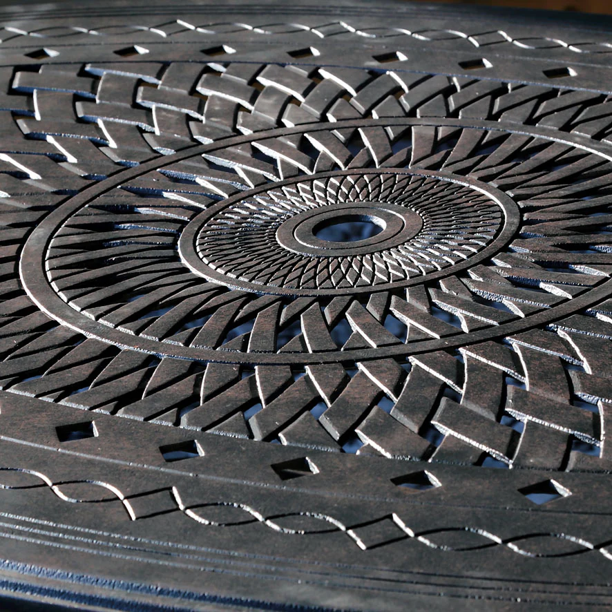 Emily Table 6 Seater Set - Antique Bronze - Image 9