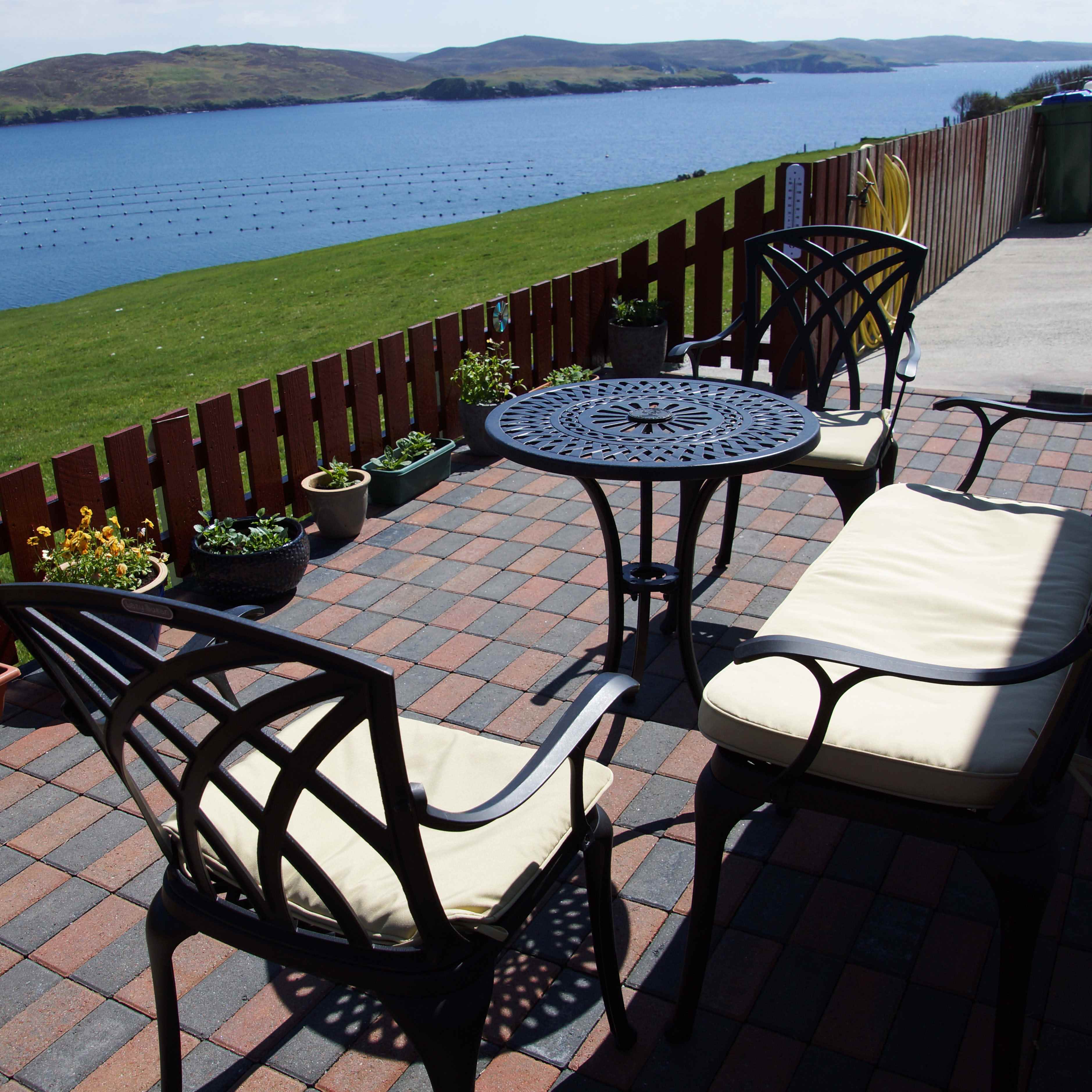 Eve Bistro Table 2 Seater Set - Antique Bronze - Image 5