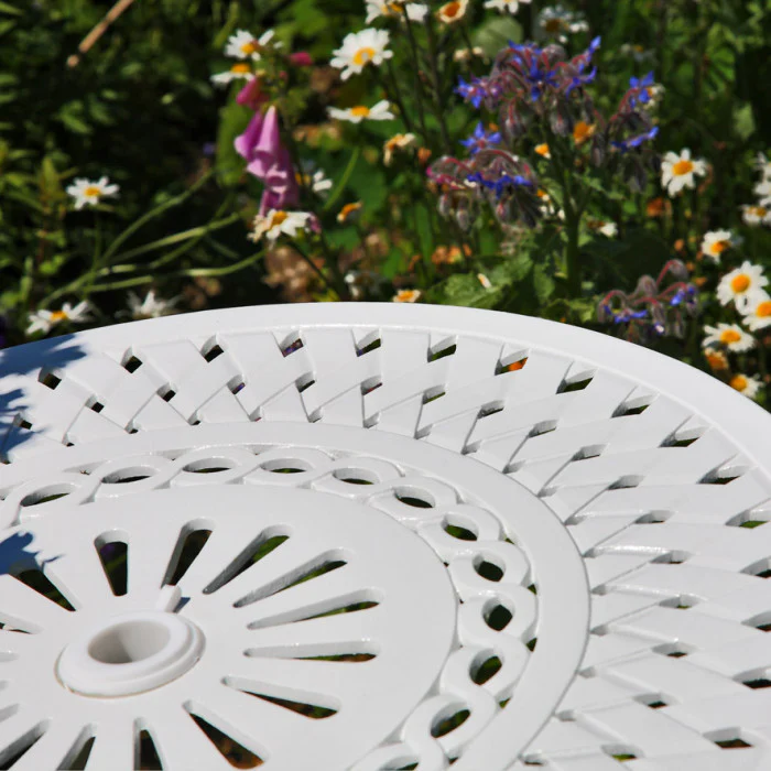 Eve Bistro Table 2 Seater Set - White - Image 11