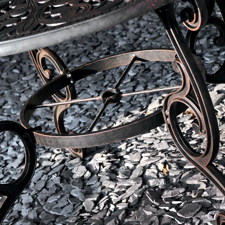 Flora Table 4 Seater Set - Antique Bronze - Image 14