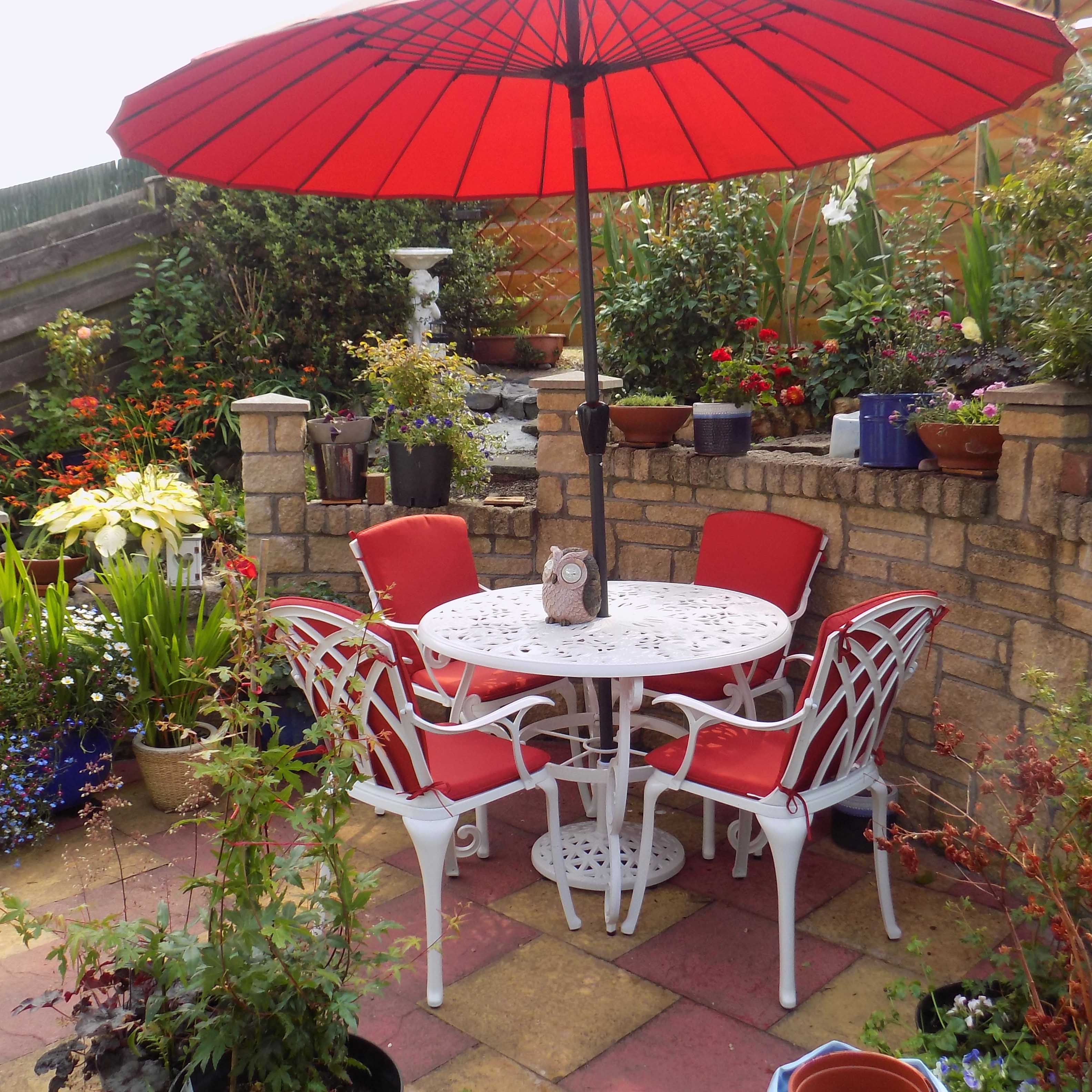 Flora Table 4 Seater Set - White - Image 3