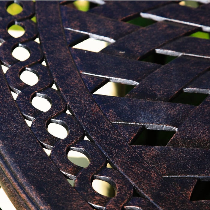 Frances Table 6 Seater Set - Antique Bronze - Image 15