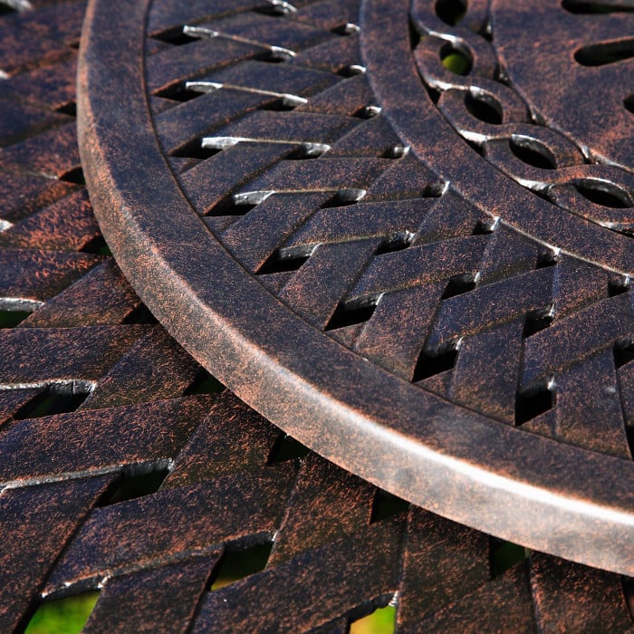 Frances Table 6 Seater Set - Antique Bronze - Image 16