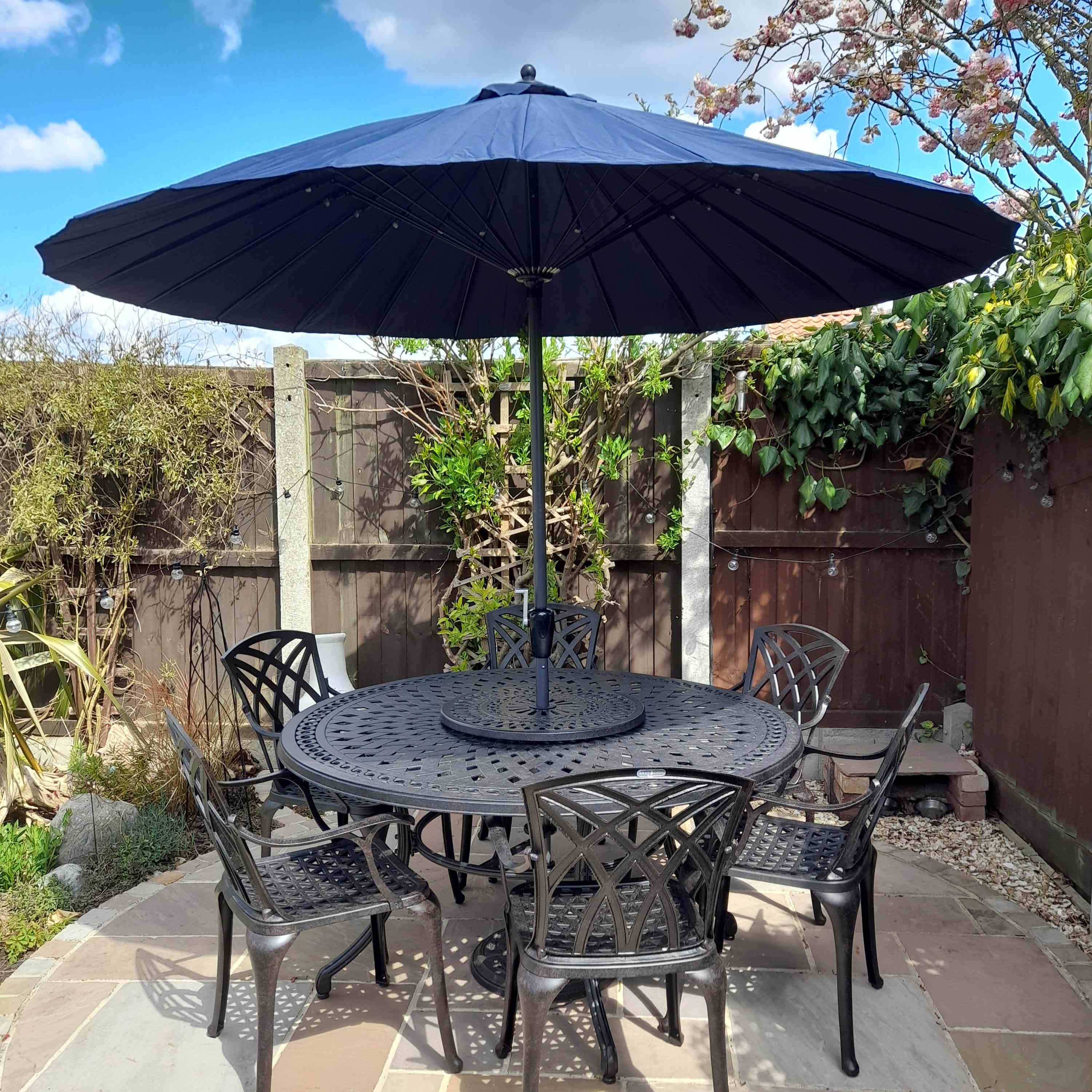 Frances Table 6 Seater Set - Antique Bronze - Image 3