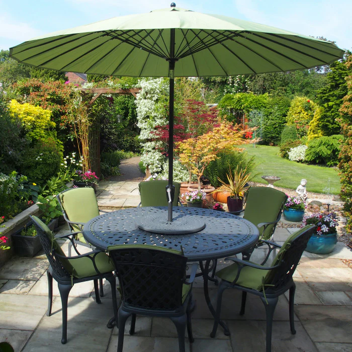 Frances Table 6 Seater Set - Slate - Image 10