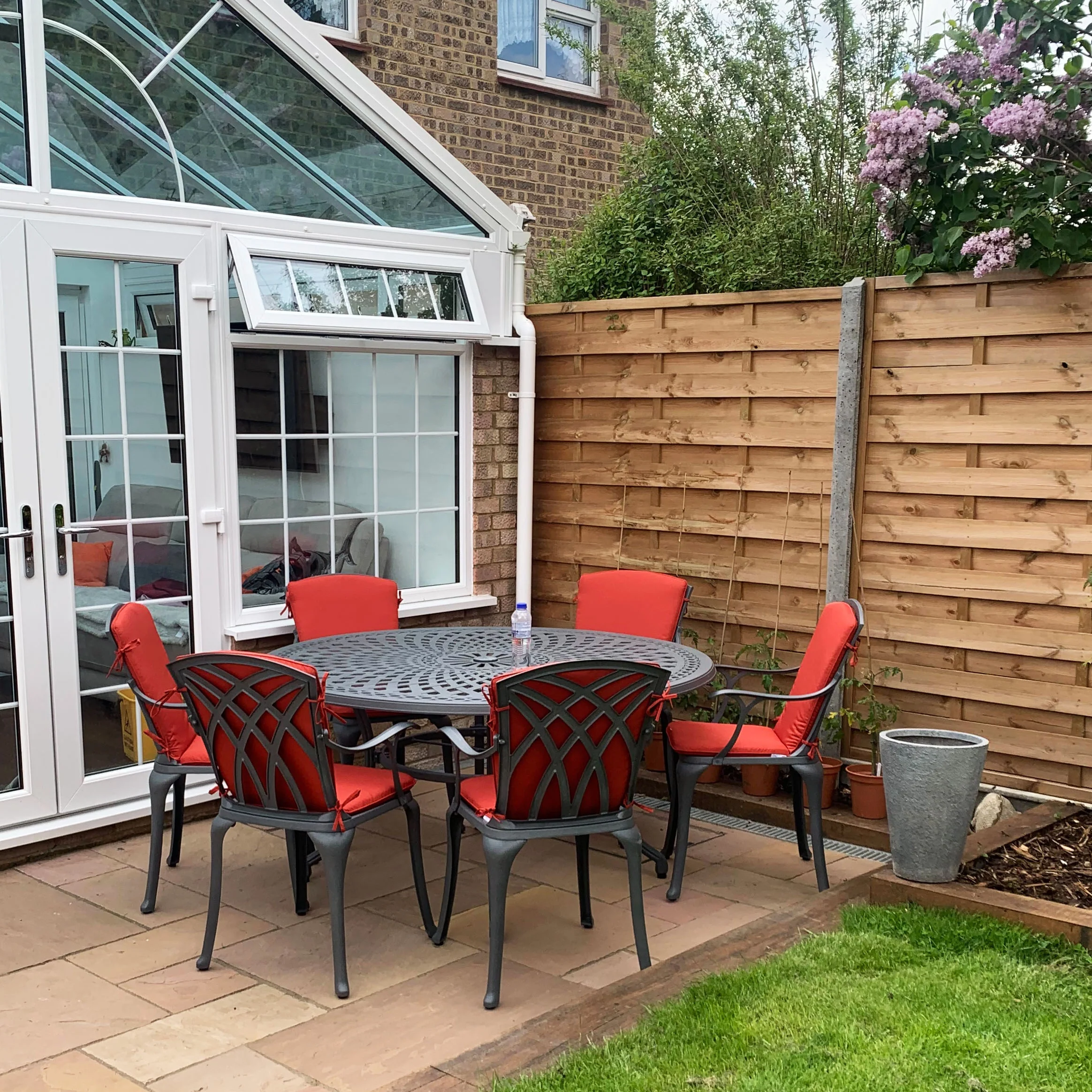 Frances Table 6 Seater Set - Slate - Image 17