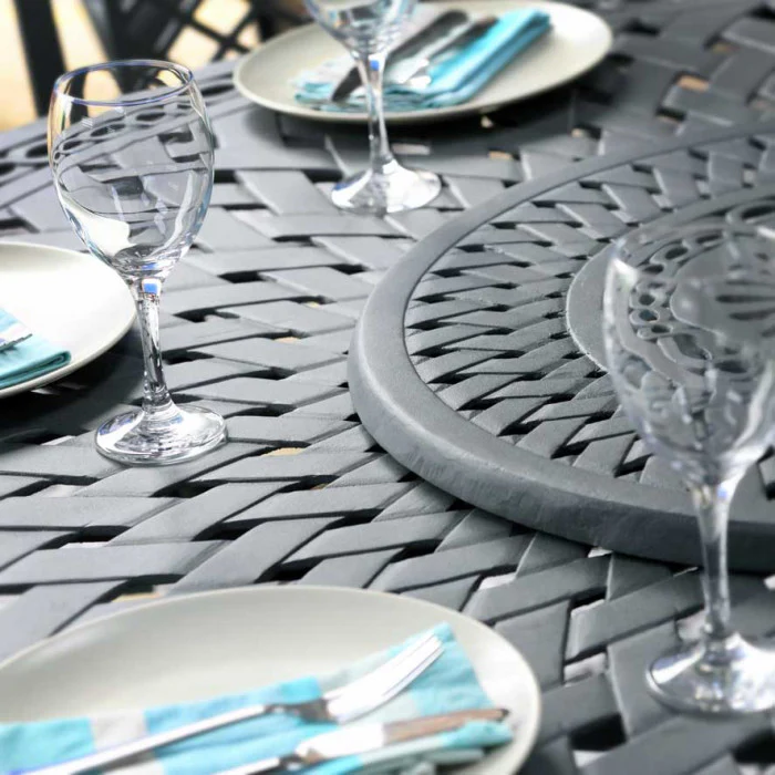 Frances Table 6 Seater Set - Slate - Image 18