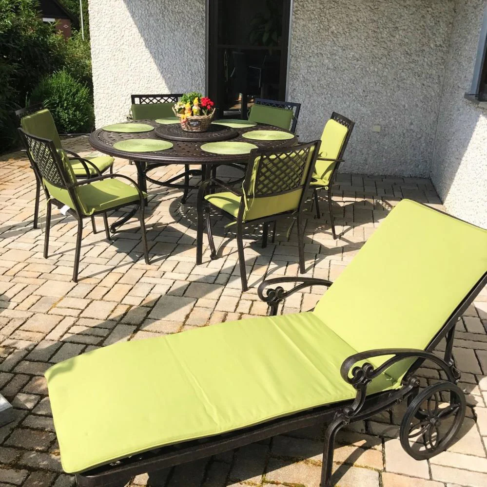 Frances Table 8 Seater Set - Antique Bronze - Image 9