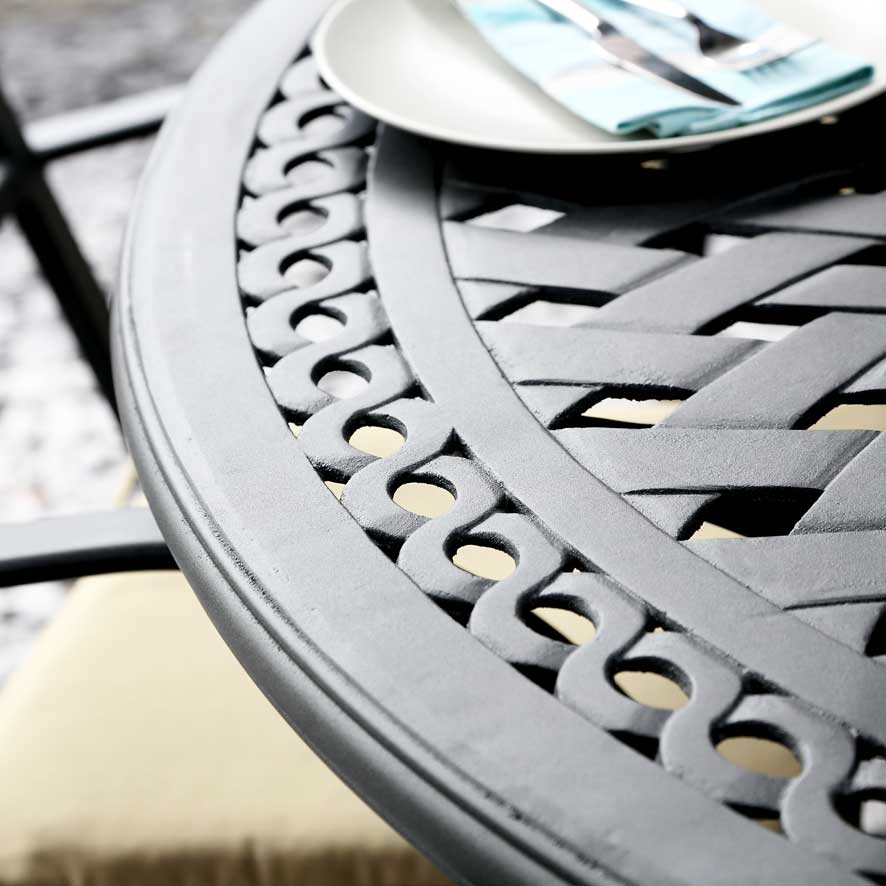 Frances Table 8 Seater Set - Slate - Image 14