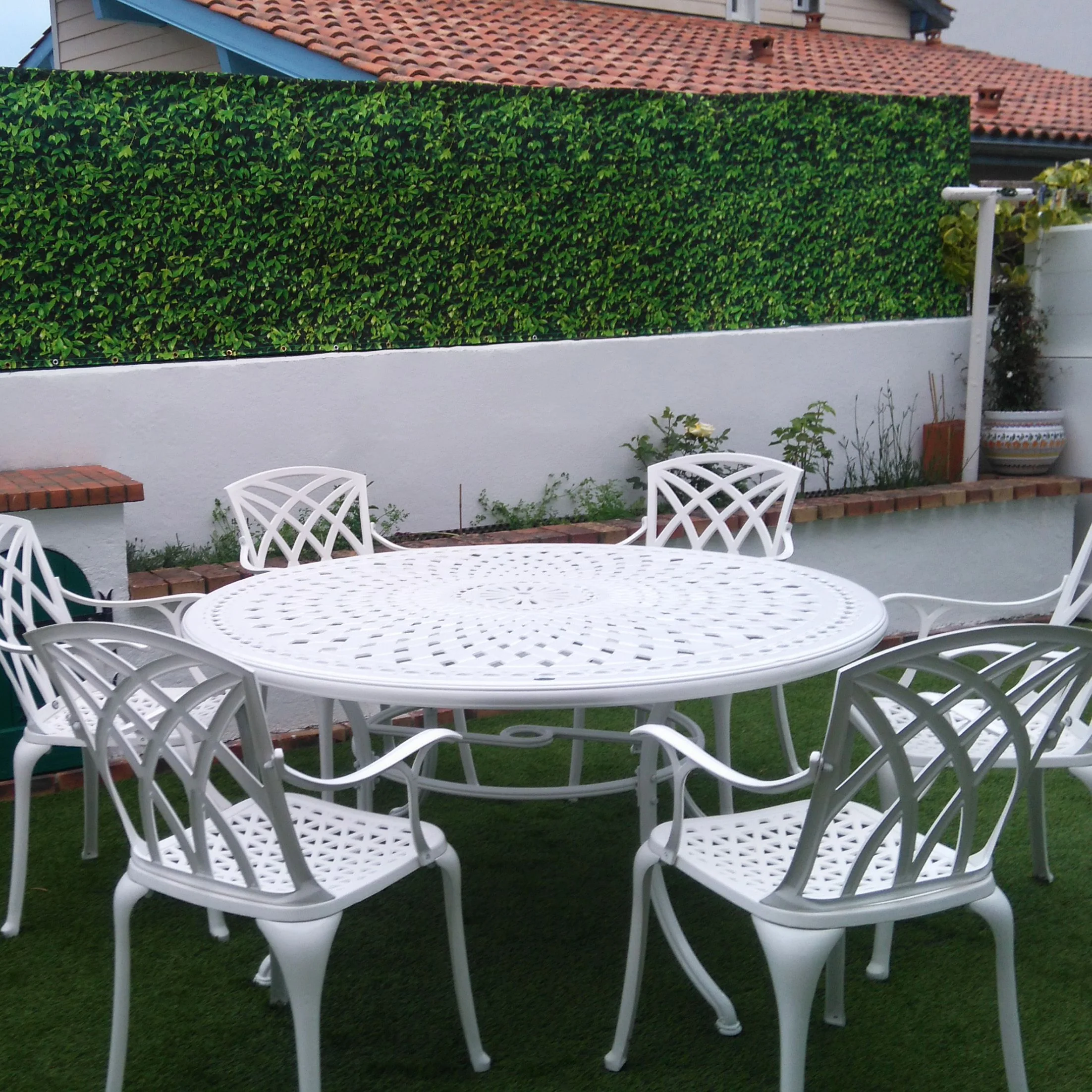 Frances Table 8 Seater Set - White - Image 7