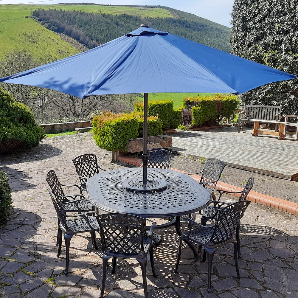 Gloria Table 8 Seater Set - Antique Bronze - Image 4