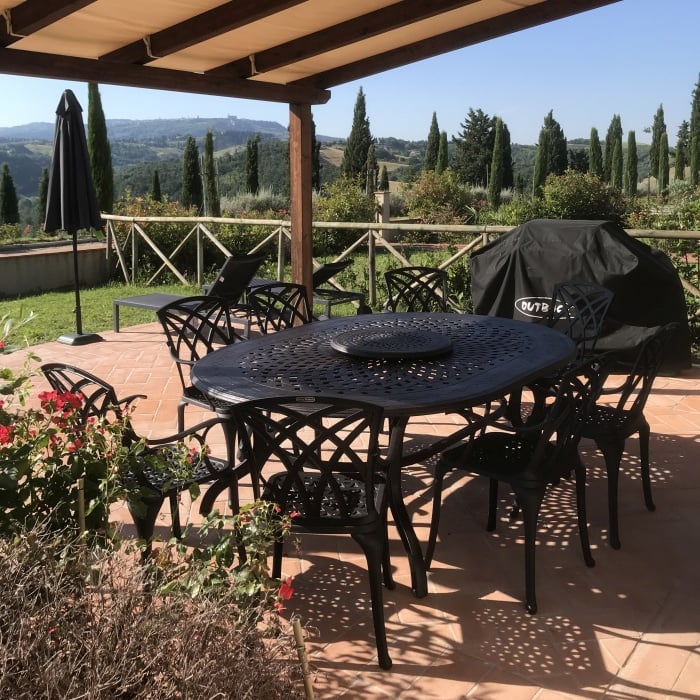 Gloria Table 8 Seater Set - Antique Bronze - Image 7