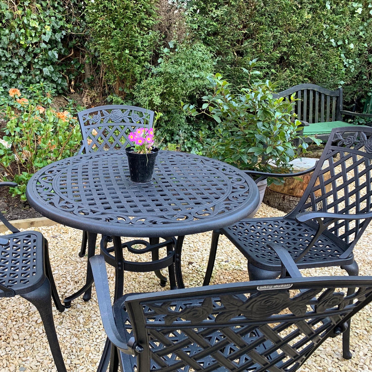 Hannah Table 4 Seater Set - Antique Bronze - Image 9