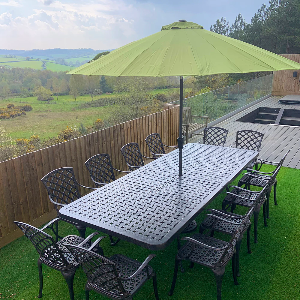 Isabelle Table 12 Seater Set - Antique Bronze - Image 3