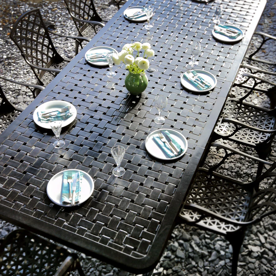 Isabelle Table 12 Seater Set - Antique Bronze - Image 4