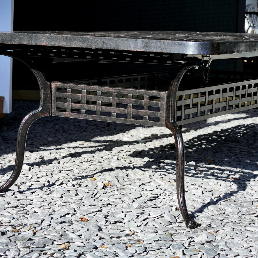 Isabelle Table 12 Seater Set - Antique Bronze - Image 9