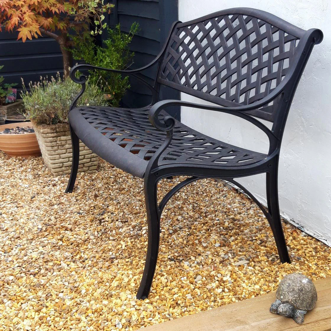 Jasmine Bench Set - Antique Bronze - Image 11