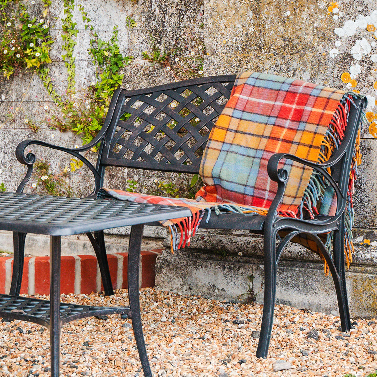 Jasmine Bench Set - Antique Bronze - Image 4