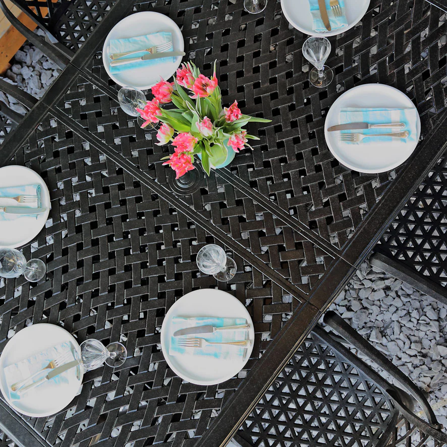 Jennifer Table 10 Seater Set - Antique Bronze - Image 12