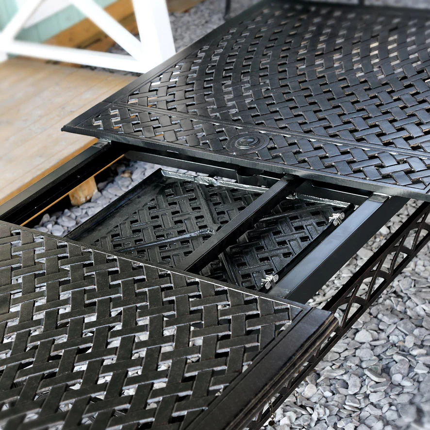 Jennifer Table 10 Seater Set - Antique Bronze - Image 8