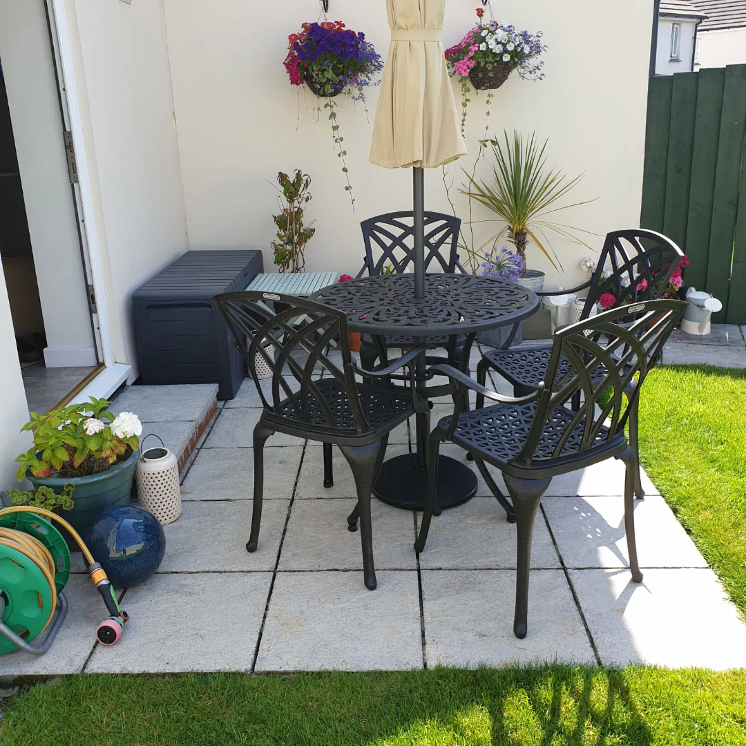 Jill Table 4 Seater Set - Antique Bronze - Image 3