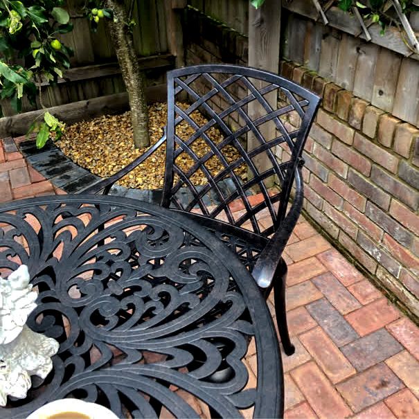 Jill Table 4 Seater Set - Antique Bronze - Image 6