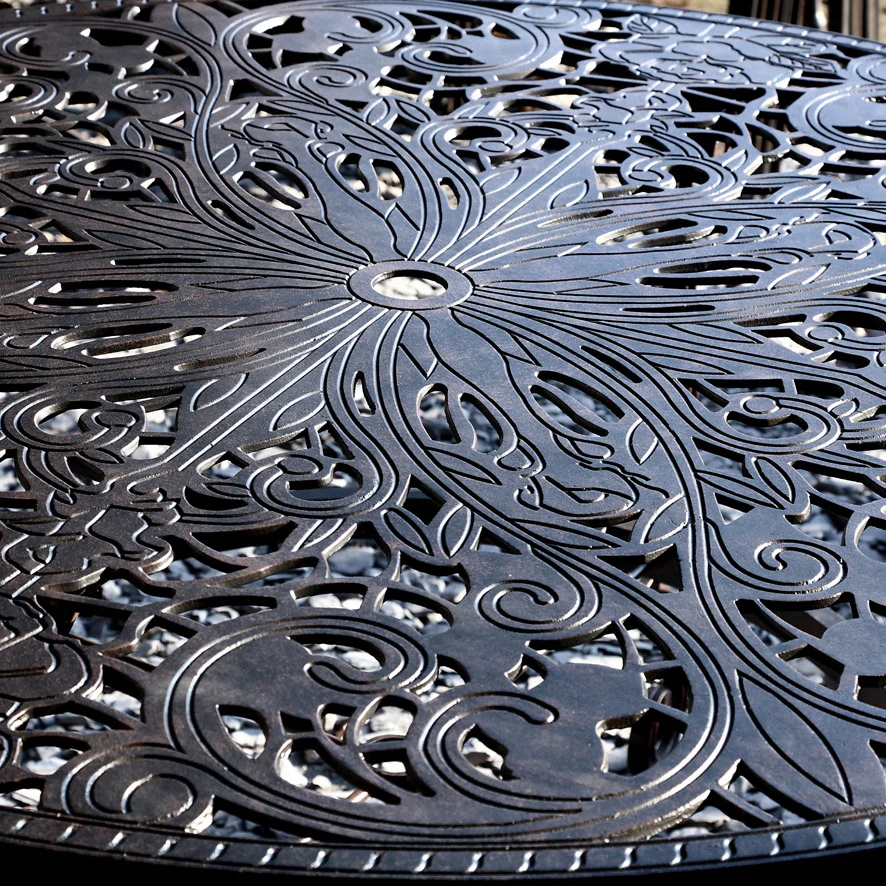 Joyce Table 6 Seater Set - Antique Bronze - Image 11