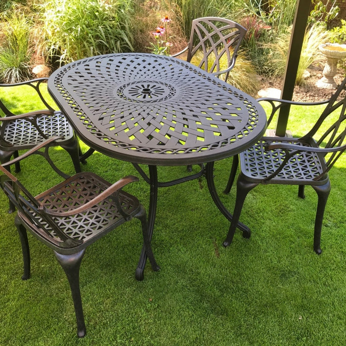 June Table 4 Seater Set - Antique Bronze - Image 12