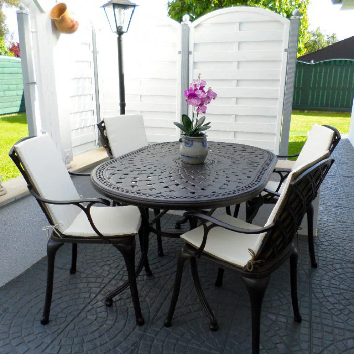 June Table 4 Seater Set - Antique Bronze - Image 15