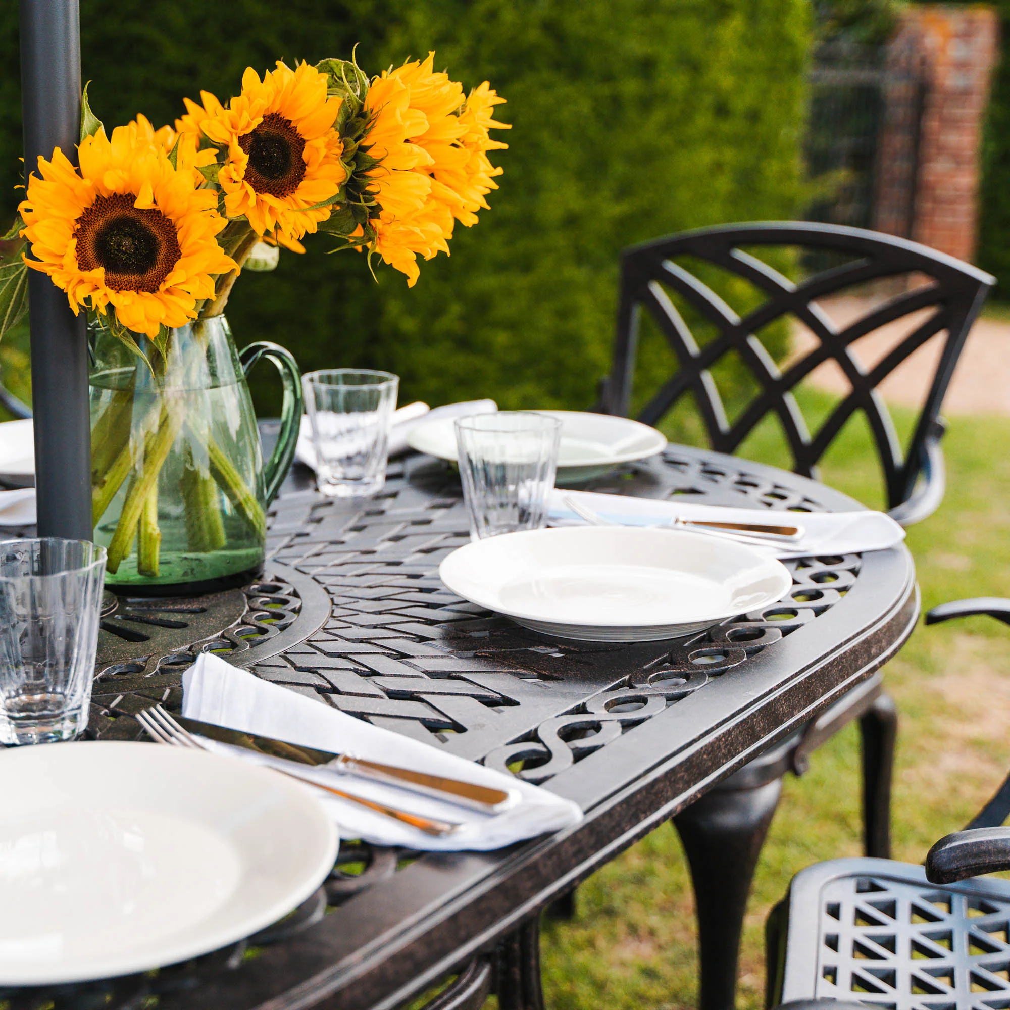 June Table 4 Seater Set - Antique Bronze - Image 7