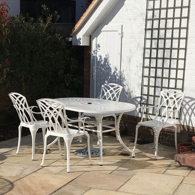 June Table 4 Seater Set - White - Image 10