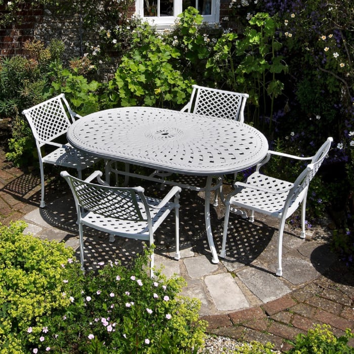 June Table 4 Seater Set - White - Image 12