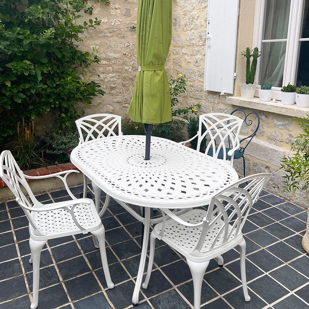 June Table 4 Seater Set - White - Image 13