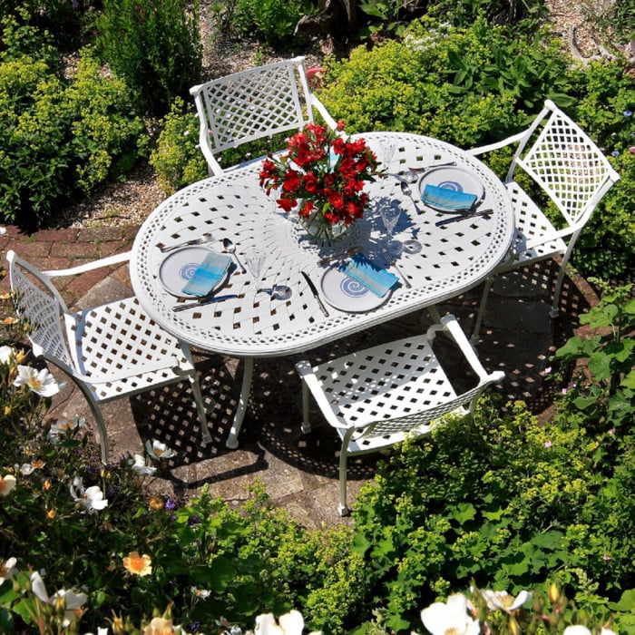 June Table 4 Seater Set - White - Image 5