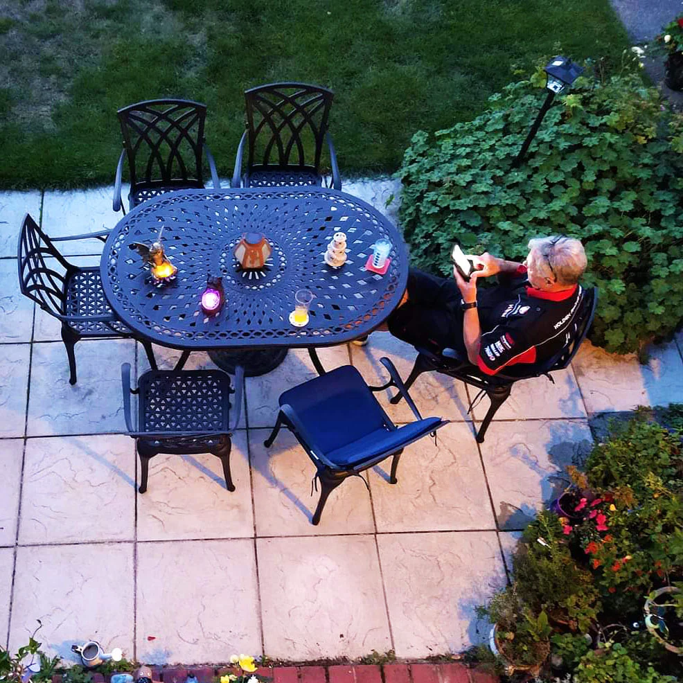 June Table 6 Seater Set - Antique Bronze - Image 12