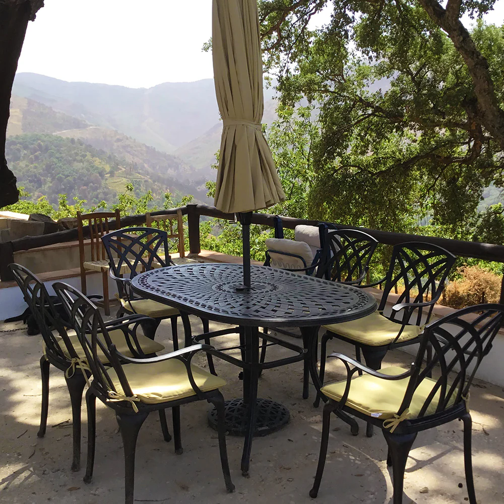 June Table 6 Seater Set - Antique Bronze - Image 3