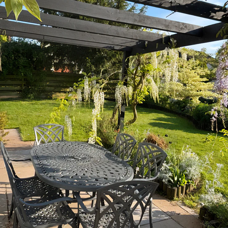 June Table 6 Seater Set - Slate - Image 5
