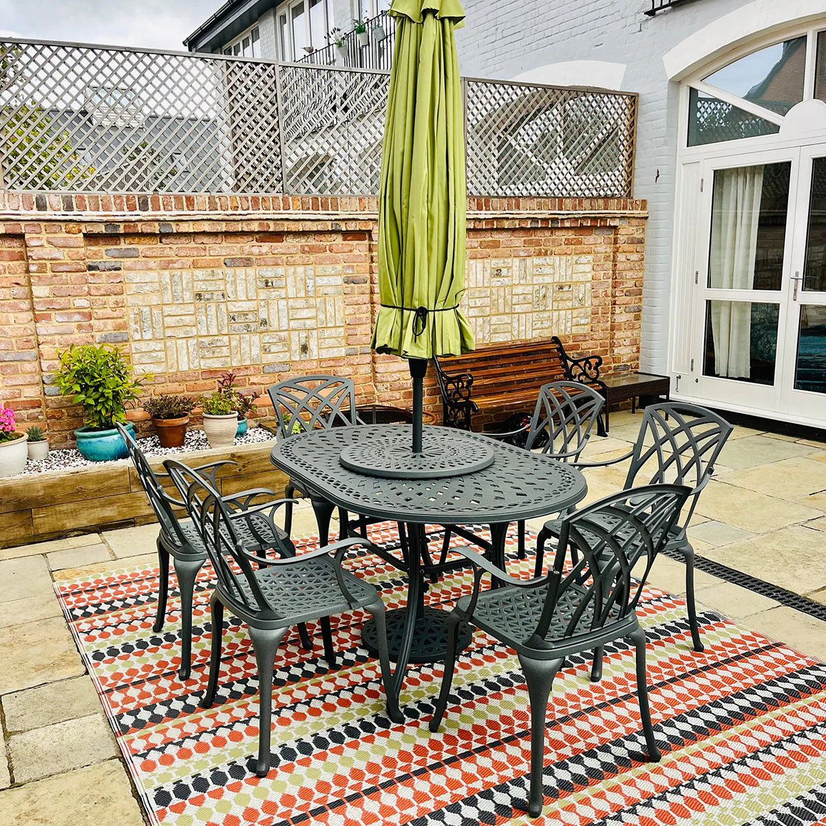 June Table 6 Seater Set - Slate - Image 9