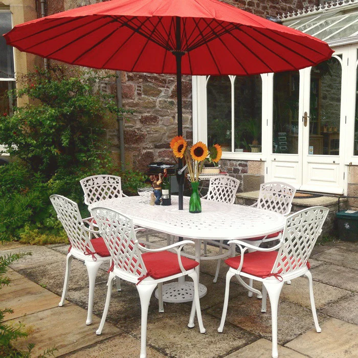 June Table 6 Seater Set - White - Image 11