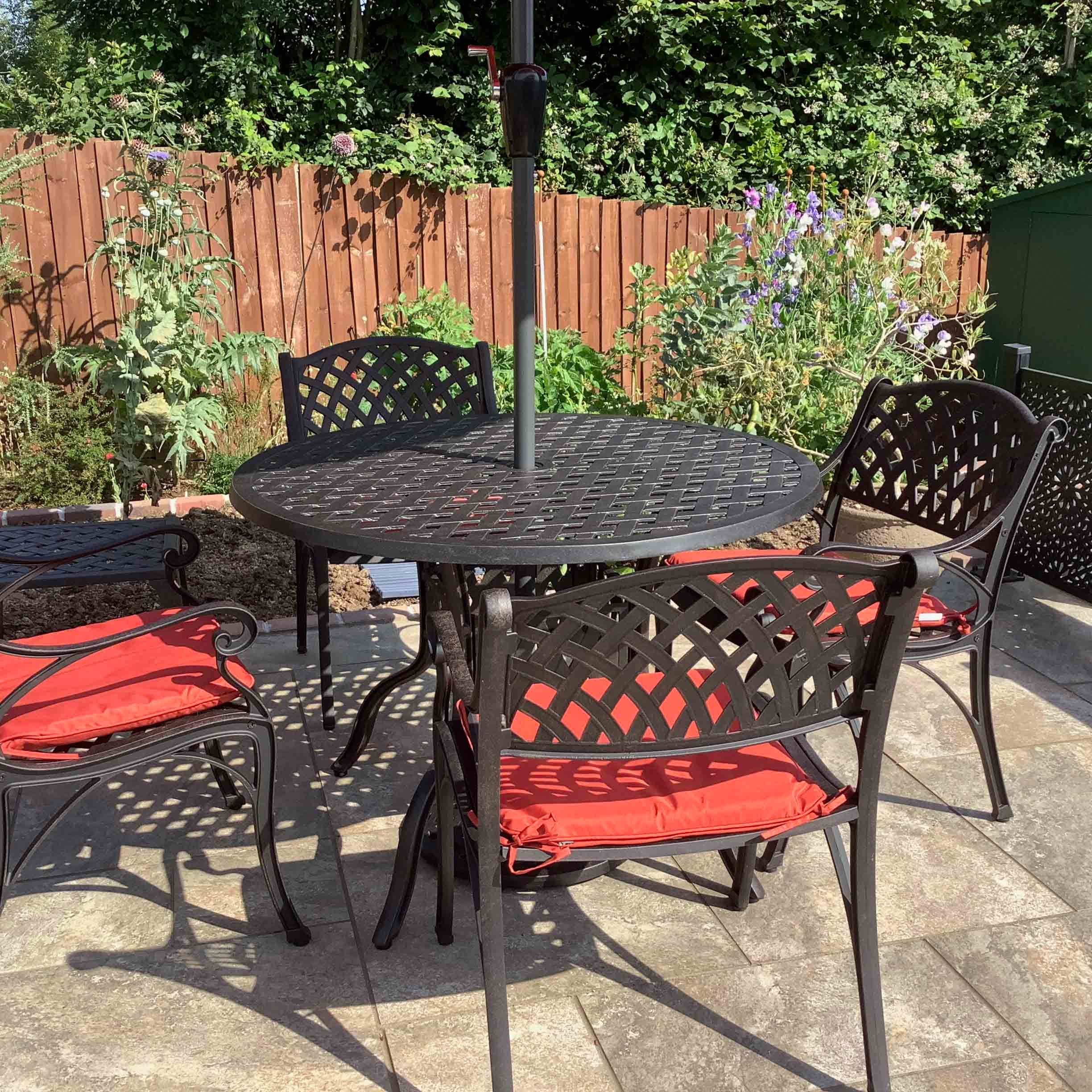 Lisa Table 4 Seater Set - Antique Bronze - Image 11