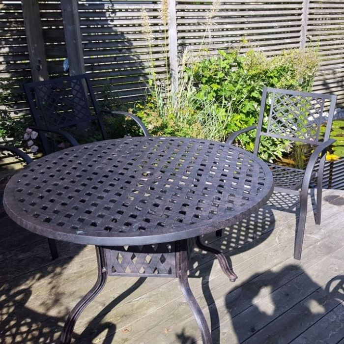 Lisa Table 4 Seater Set - Antique Bronze - Image 12