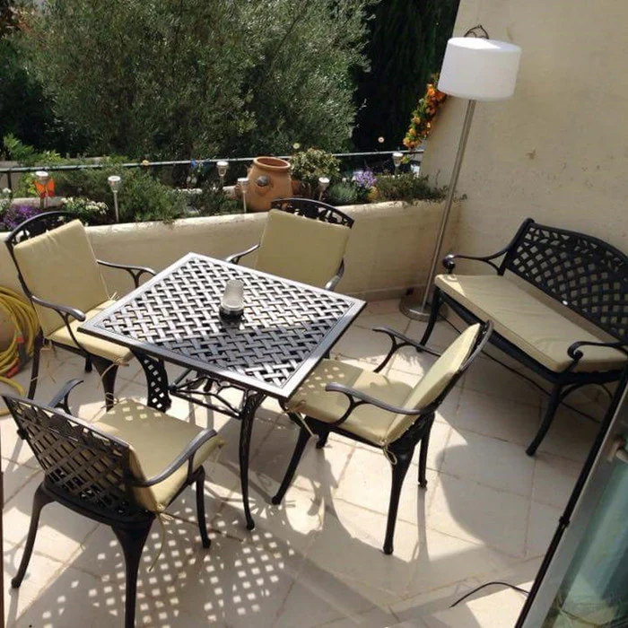 Lucy Table 4 Seater Set - Antique Bronze - Image 12