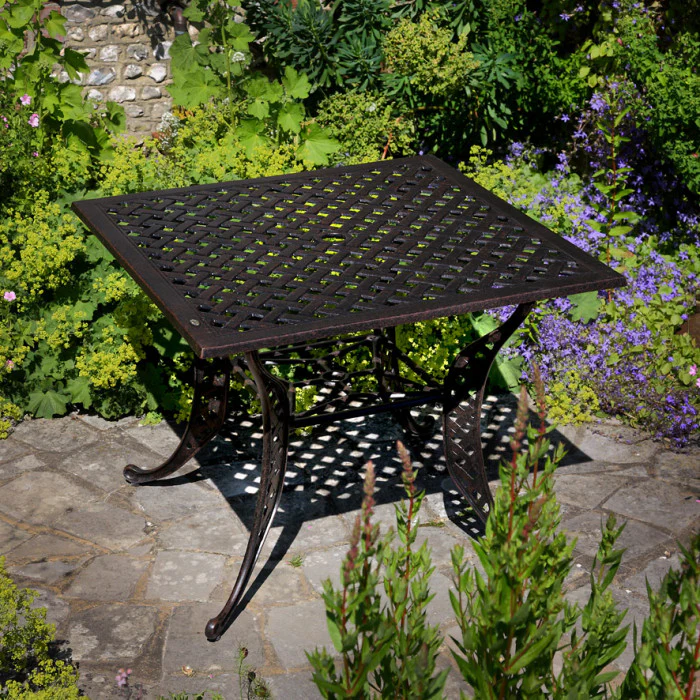 Lucy Table 4 Seater Set - Antique Bronze - Image 4