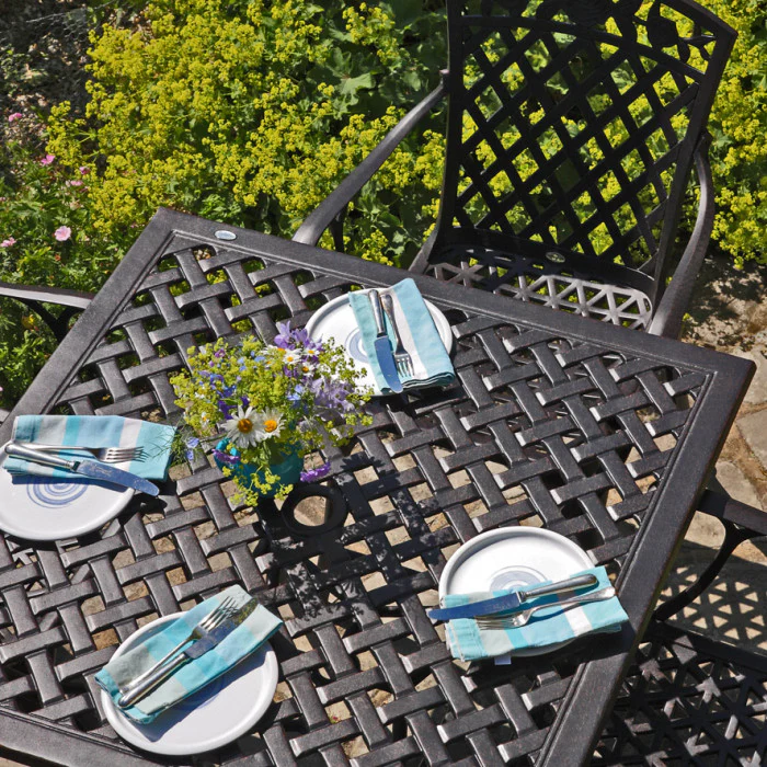 Lucy Table 4 Seater Set - Antique Bronze - Image 6