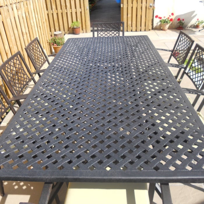 Madison Table 2.6m 10 Seater Set - Antique Bronze - Image 11